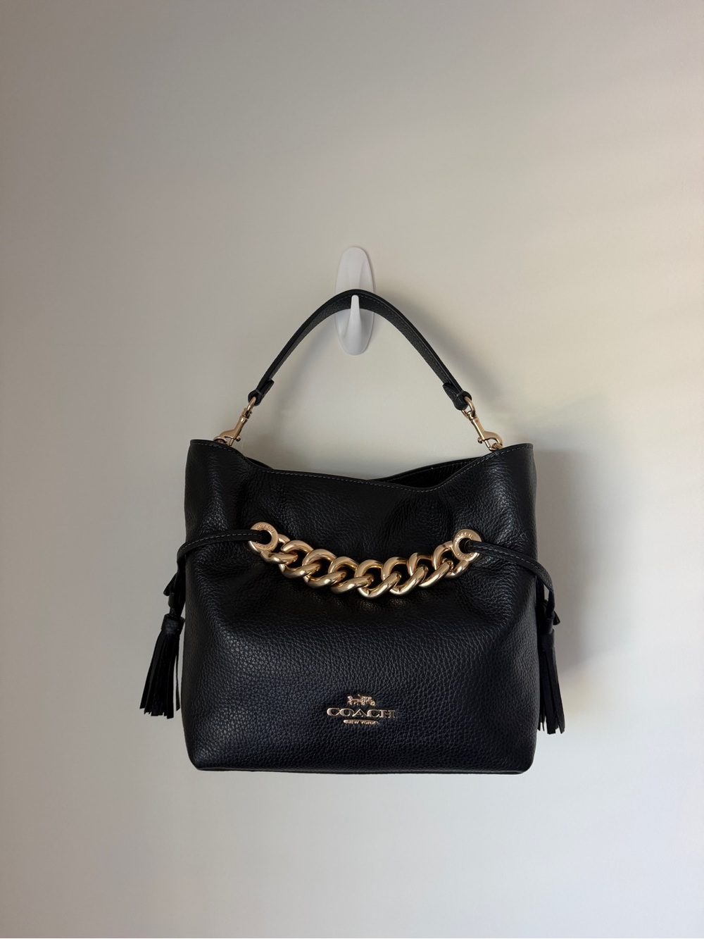 Coach Andy Crossbody with black pebble leather